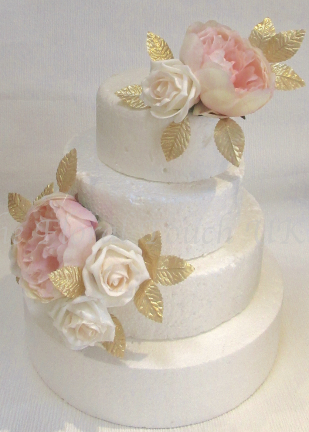 Gold & peach Blush Cake Topper
